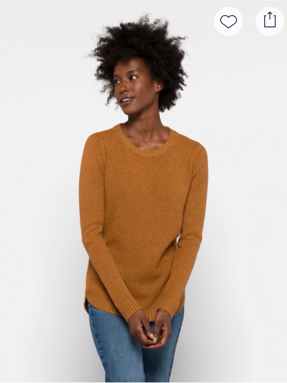 Pink Clover Women's Nickole Sweater Camel Size XL
